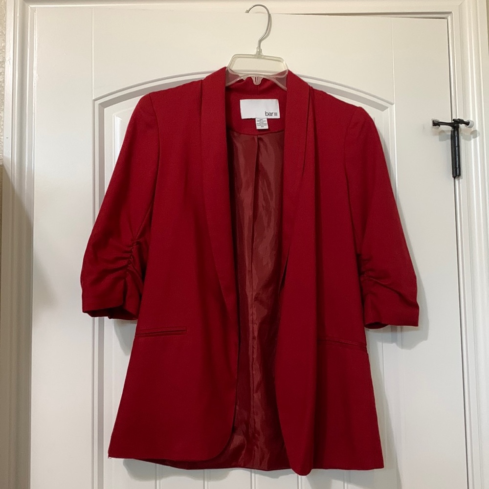 Bar III Red Blazer (size xs)